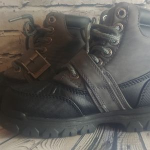 Toddler Boy Viking Snow Boots Size 12 Black Gray